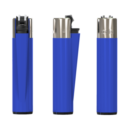 3 blue lighters - vector