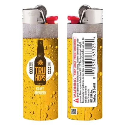 yellow lighter front and back
